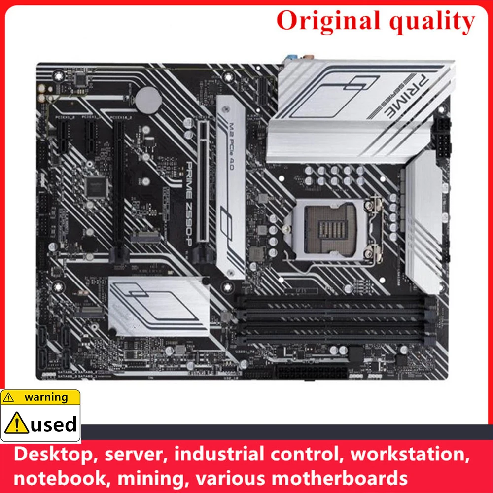 Intel Desktop Mainboard com USB 3.0, Z590 Desktop Mainboard, Z590-P Motherboards, LGA 1200, DDR4, 128GB, M.2, NVME, SATA III