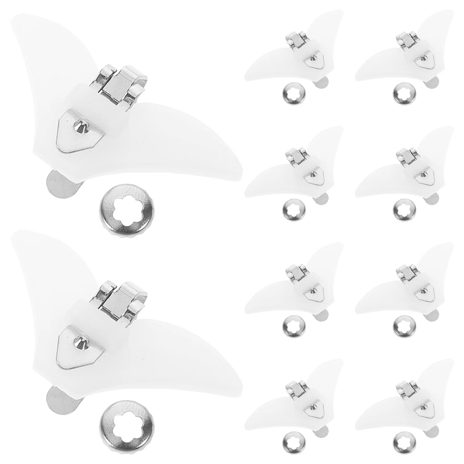 

10Pcs Men Tie Clip Bowtie Hardware Fastener Necktie Clips Collar Clasp for Business Weddings Formal Events Minimalist Tie