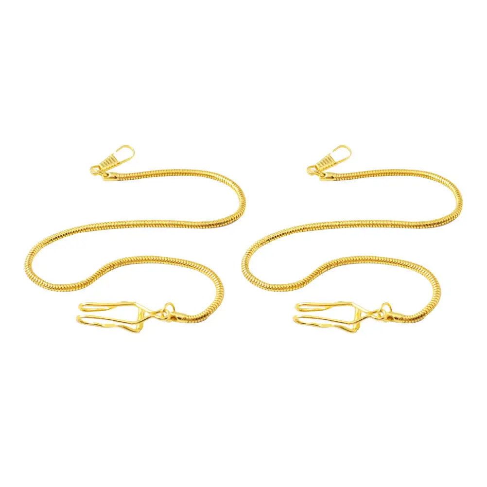 

2 шт. металлические цепочки для часов в стиле змеи из меди, для карманных часов, подвески, украшения, аксессуары для одежды, золотистые, тонкая работа