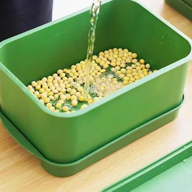 Seed Sprout Tray Garden Hydroponic Peanut Sprouting Box Mini Greenhouse Germination Kits Germination Soilless Planting Pot