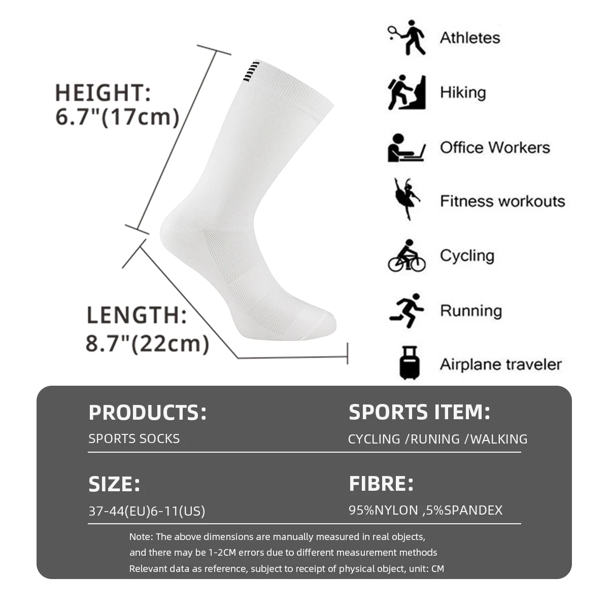 2 Pairs Men Women Cycling Socks Professional MTB Bike Socks Breathable Bicycle Socks Outdoor Sportswear Racing Socks