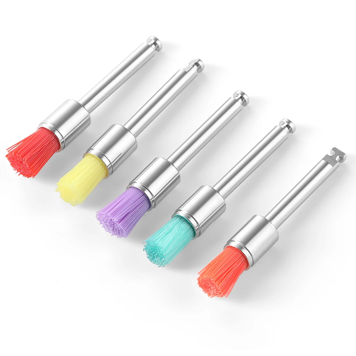 100pcs/box Dental Materialien Prophy Pinsel Farbe Prophylaxe Weiß Nylon Polieren Pinsel Schüssel Form Zahnmedizin Polierer – Detail 7