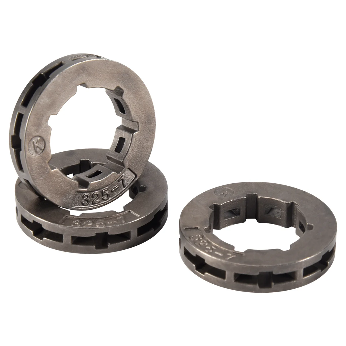 ABLK 3 шт., детали инструментов, металлическая запасная часть для бензопилы, звездочка для цепной пилы, обод Power Mate 325-7 для замены бензопилы