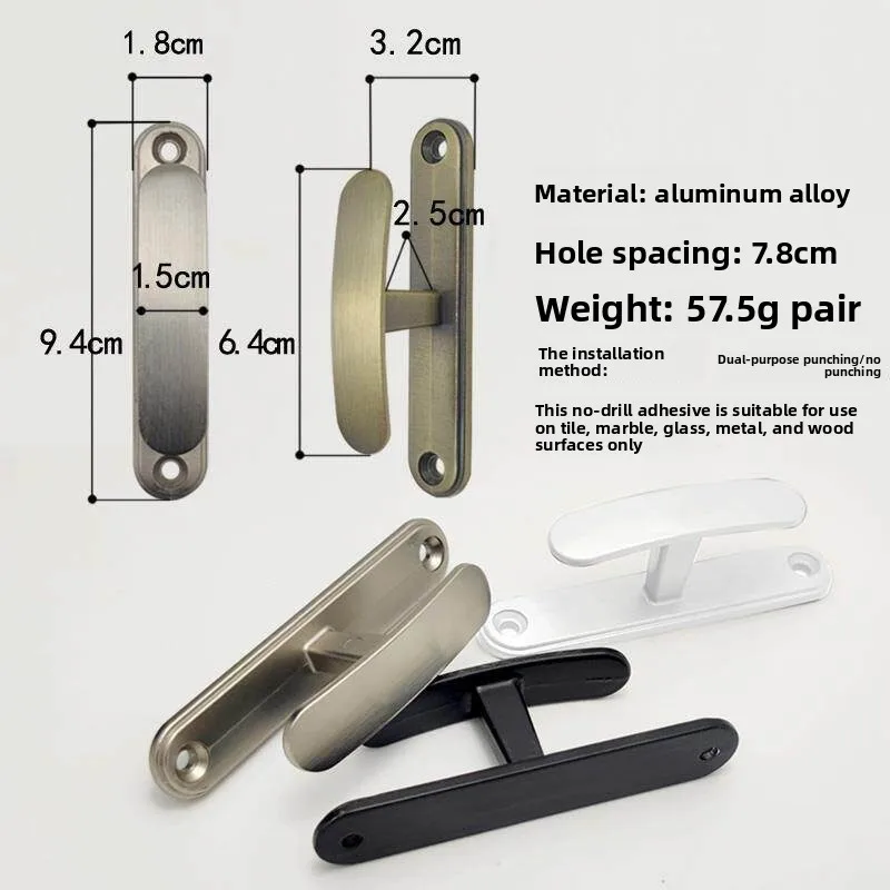 No punching curtains, storage wall hooks, simple living room, bedroom fixed curtains, no nail buckles