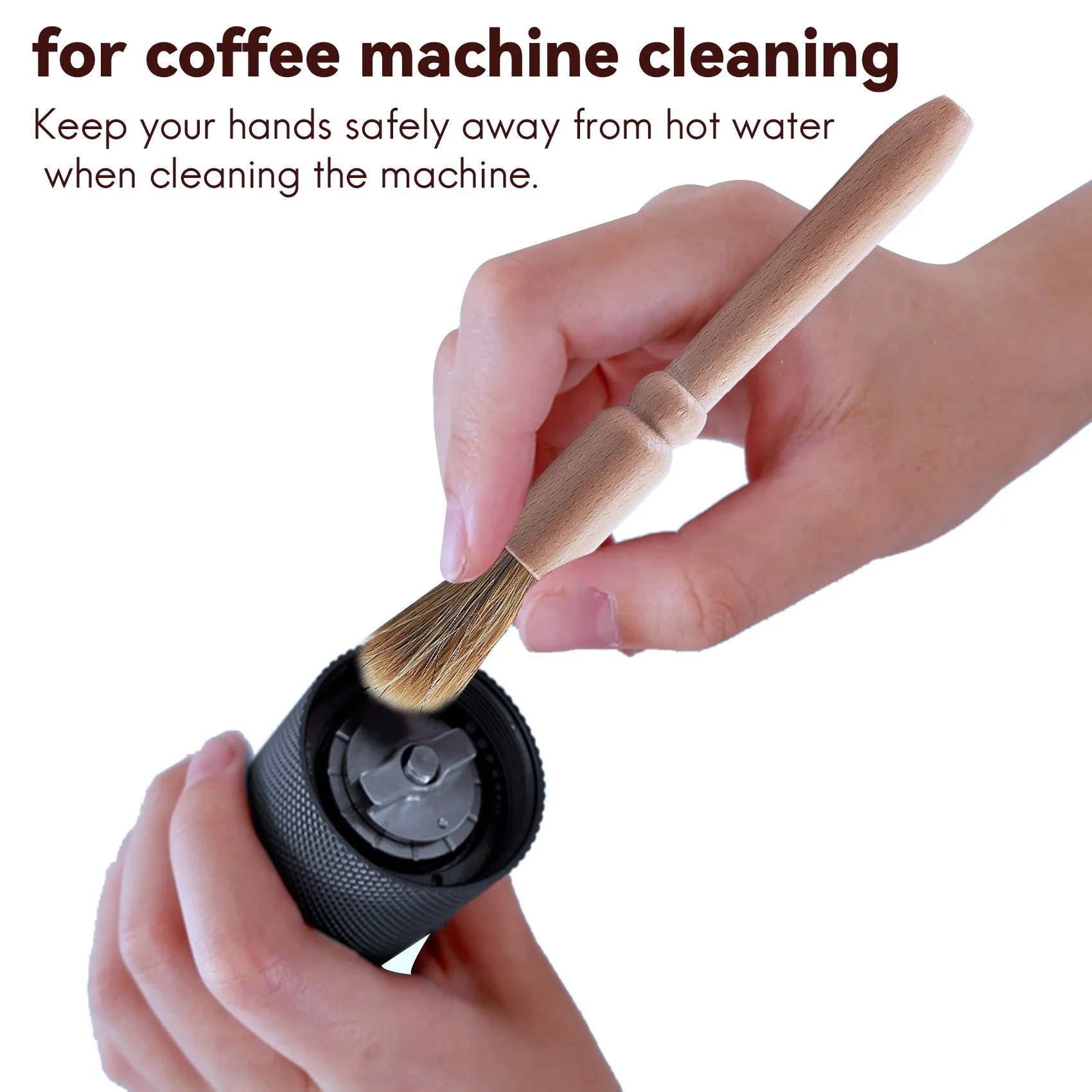 Coffee Machine Cleaning Set, Escova de limpeza, Coffee Grinder Group, 4 pcs