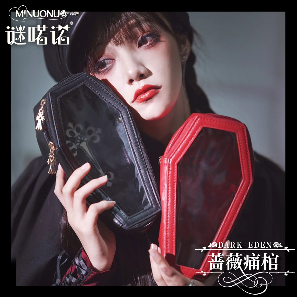 

Dark Gothic Wind Pain Coffin Lolita Bag Female Sweet Cool Two-dimensional Comic Show Crossbody Shoulder Lta Bag for Women