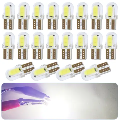 2/10/20pcs Ultra Bright 360 Degree Lighting T10 W5W 168 COB LED Siginals for Car Side Signal Turn Lights Brake Reading Lights