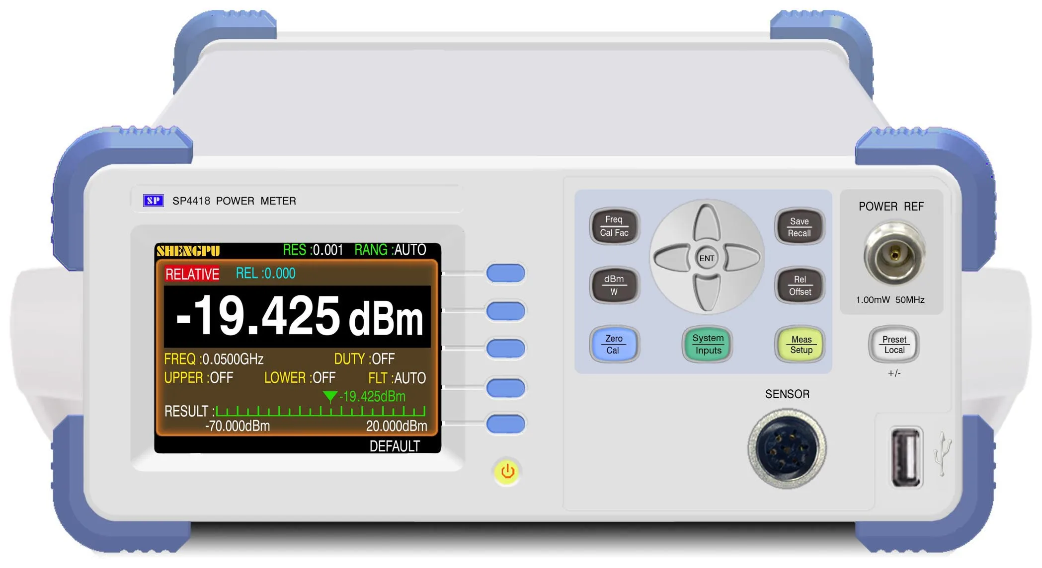 

SP4418 микроволновый радиочастотный измеритель мощности 100 кГц ~ 50 ГГц в зависимости от оснащенного зонда SP4418A/SP4418B/SP4418C -30 дБм ~ + 20 дБм