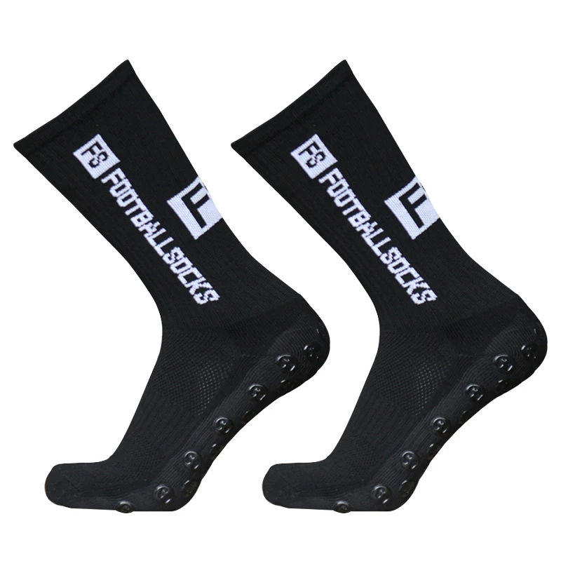 6 pairs 34-39 children breathable sports soccer socks square silicone non-slip grip football socks calcetines hombre