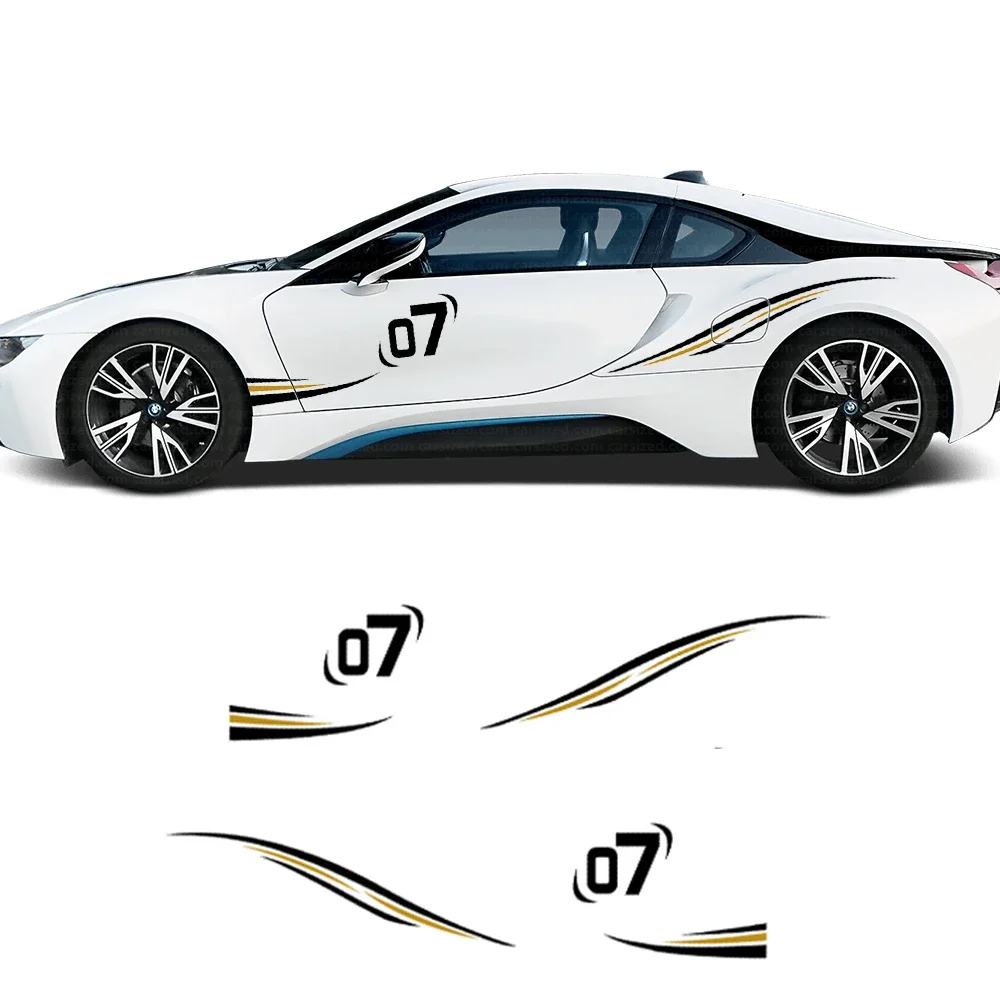 

Car Racing Sport Styling Stickers Car Tuning Accessories For Ford Focus VW Golf Subaru BRZ Passat BMW Peugeot Telsa Toyota Honda