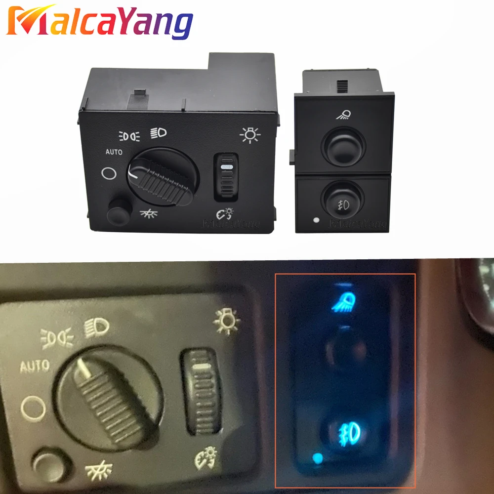 Car Headlight Fog Lamp Control light Switch For Chevy Silverado Tahoe Suburban Avalanche GMC Sierra Yukon 19381535 15143597