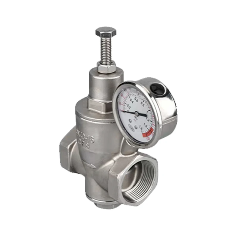 

304 stainless steel tap water pressure reducing valve piston type adjustable stable pressure static pressure threaded thread