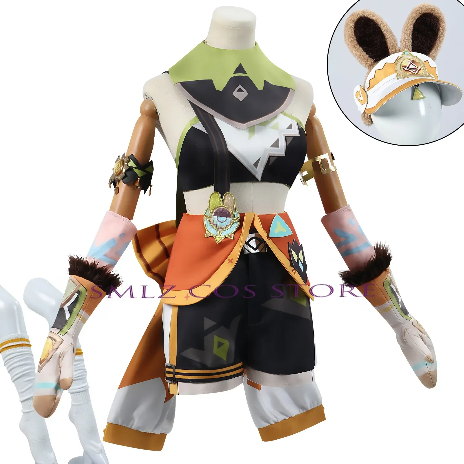 Kachina Cosplay Game Genshin Impact Costume Kachina Cosplay Wig Outfit Costume Full Set Anime Role Play Prop Woman Girl