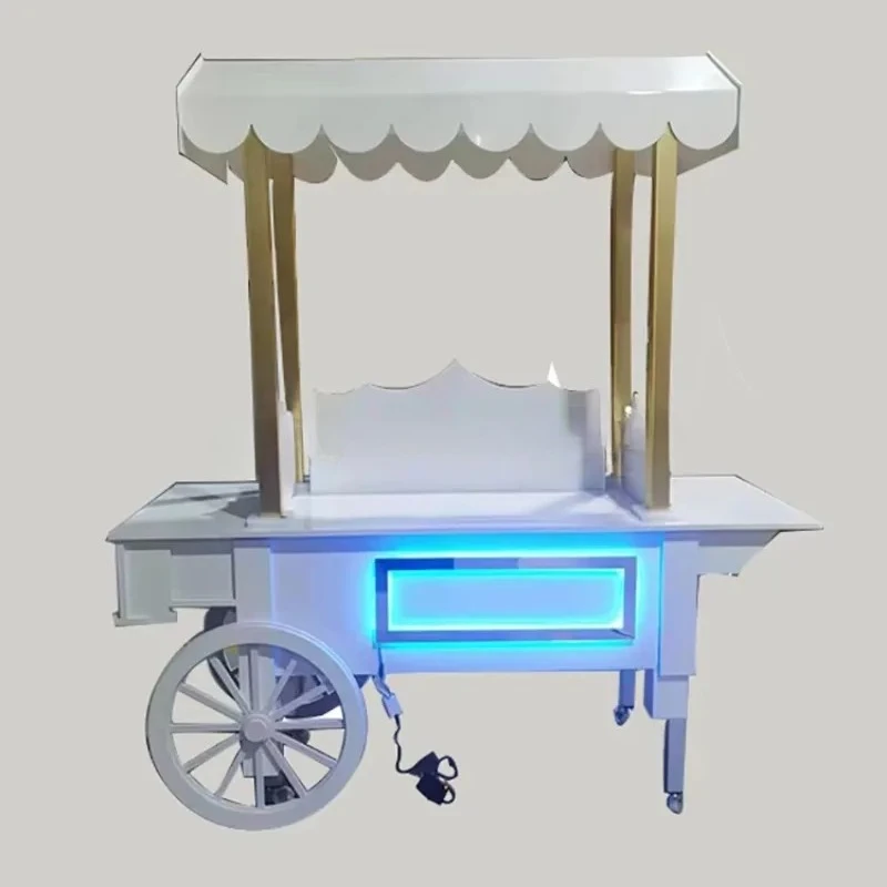 

Acrylic snack food dessert cart