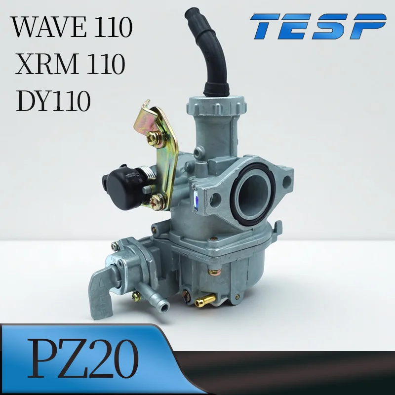 Carburador PZ20 de 20 mm para Motocicleta Honda DY110 Super Wave 110 125 XRM110 AT110 AF110 Akt Flex 125 110CC-125CC