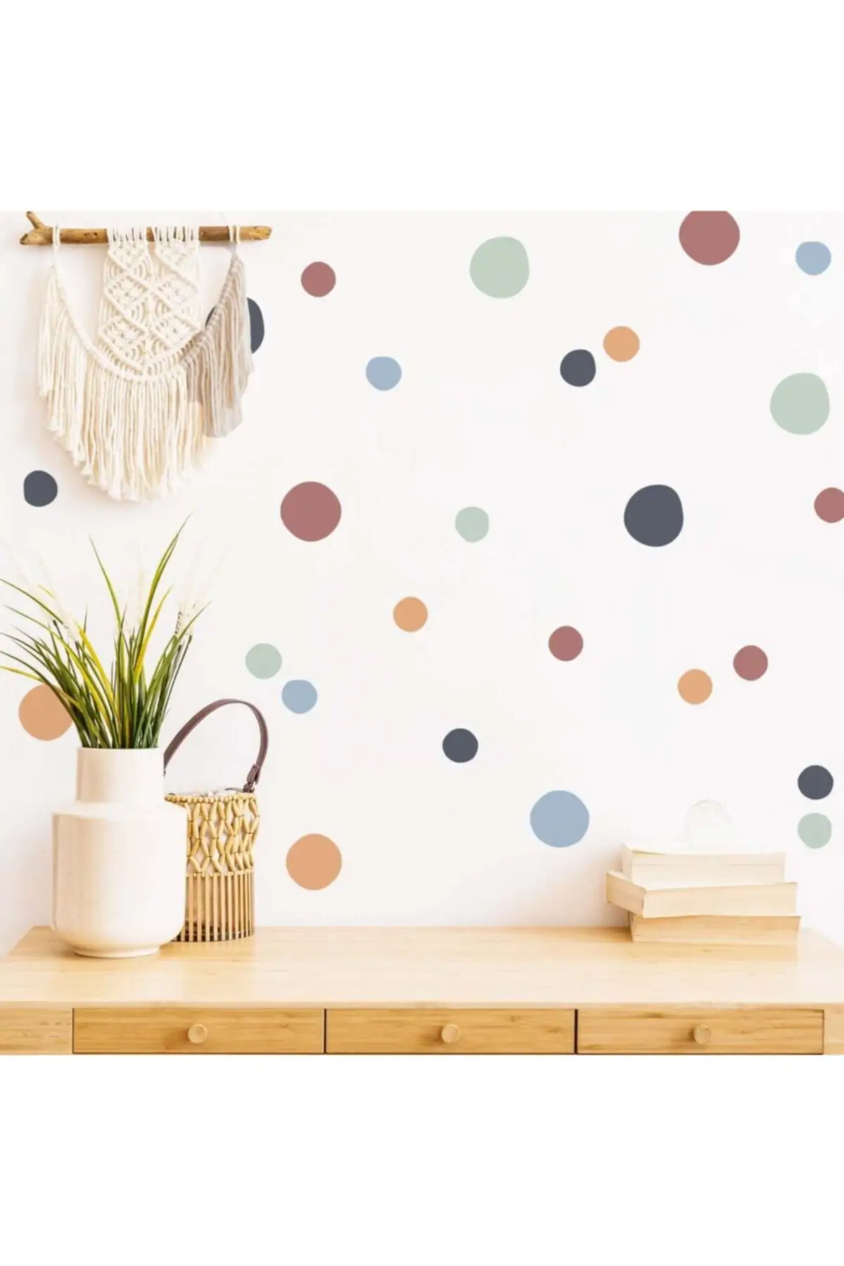 Wall Sticker Baby And Children 'S Room Polka Dot Seti 3 And 5 cm 100 Pcs