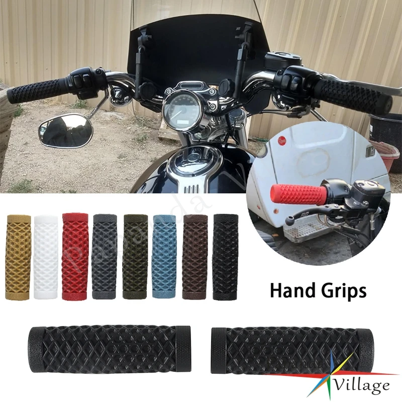 8 Colors Motorcycle 25/28mm Handlebar Rubber Handle Bar Grips For Harley Sportster XL Iron 883 R/L/N/C 1200S/L/N Accessories