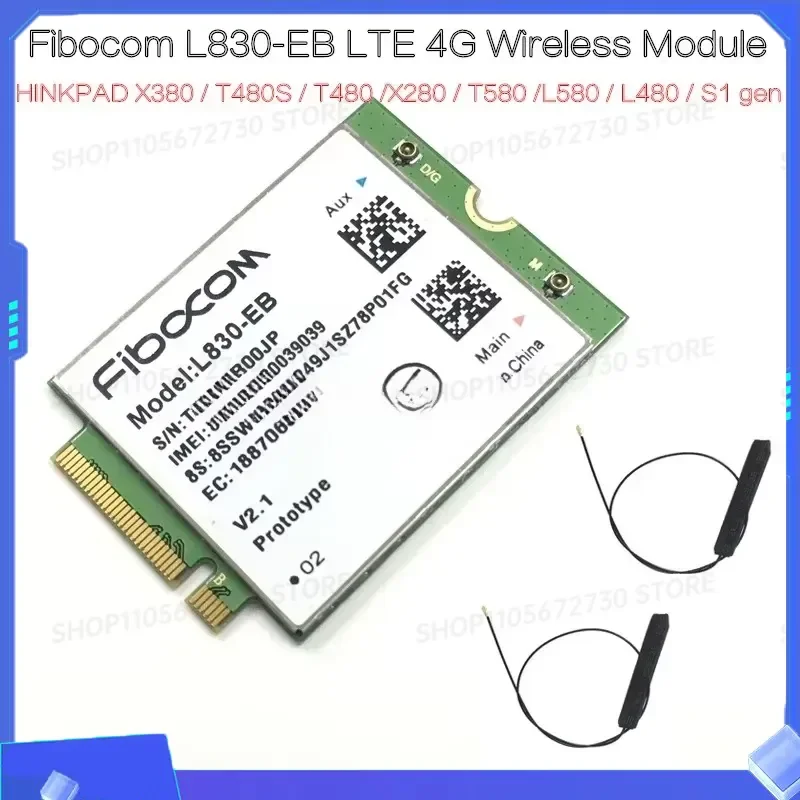 for ZZ L830 Eb M.2 4G WWAN Wireless Module LTE Network Card Compatible with ThinkPad X380 T480S T480 X280 T580 L580 L480 S1
