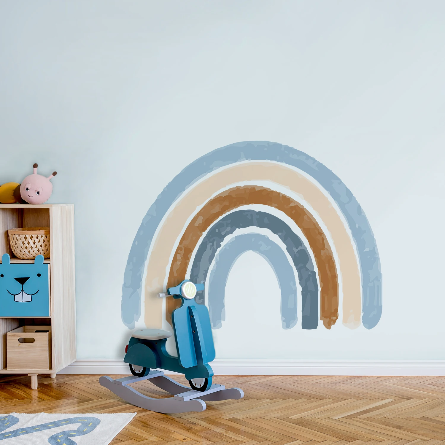 Cartoon Boho Rainbow Wall Sticker Wall Decals Home Decorations Color Mural Sticker Baby Living Bedroom Ornament Home Wallpaper