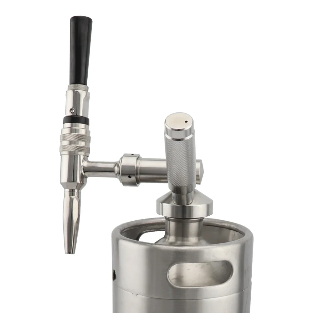 

2+ pieces Beer Growler Spear Nitrogen Coffee Mini Keg Dispenser Tap Kit with Stout Creamer Faucet