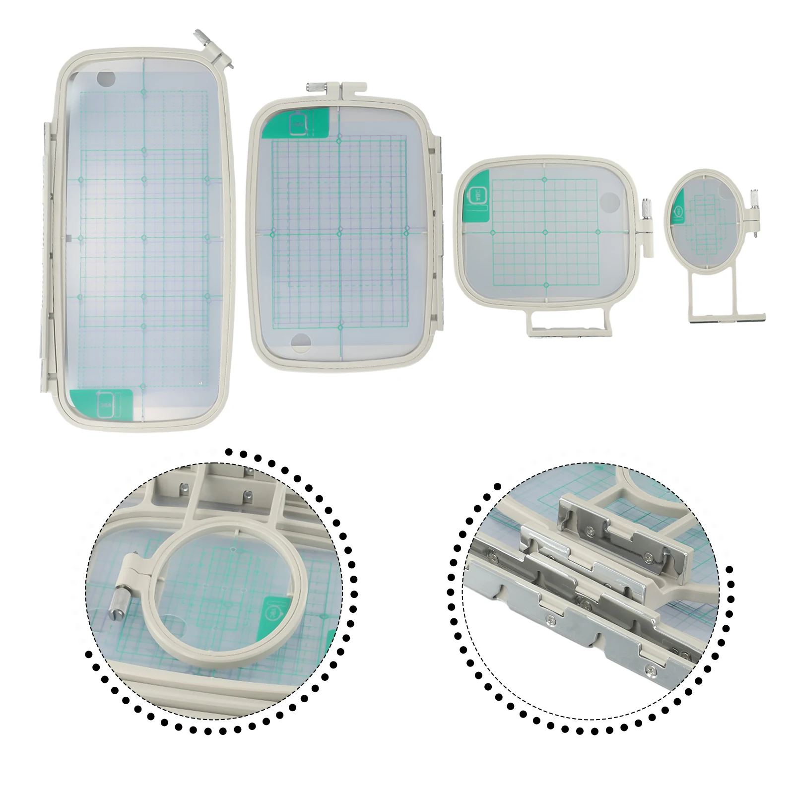 

Аксессуары, набор пялец для вышивания, рамка для вышивания, прозрачные сетки для PE770/NV780D/F440E, фиолетовая/зеленая сетка с регулировочным винтом