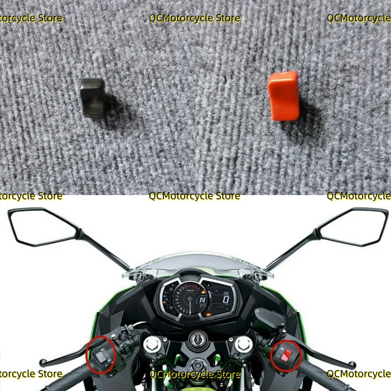 

Fit For Kawasaki Z400 Ninja NINJA400 NINJA 250 NINJA300 NINJA650 Z800 Z900 Z1000 ZX10R ZX6R Switch Button Key ABS injection