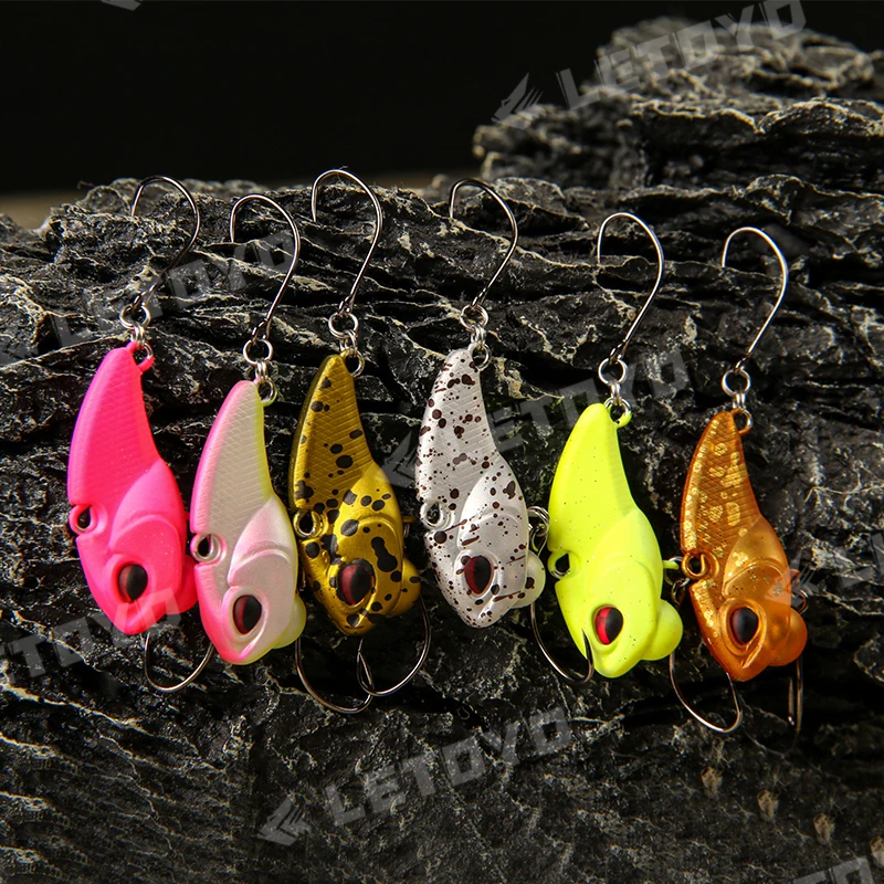 LETOYO Mini Vib Ratlin For Fishing vibration Sinking Lure Hard Bait Full Swimming Layer For Perch Fishing Trout Area Pesca