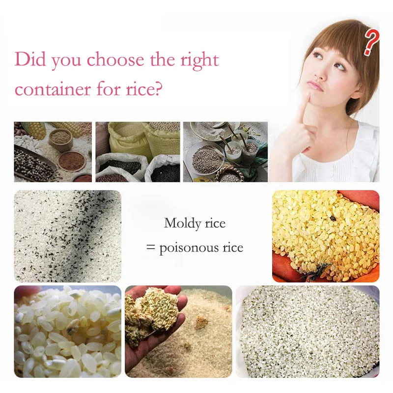 1.5-3L Powder Storage Box Plastic Kitchen Rice Grains Container Bathroom Laundry Powder Detergent Case With Pour Mouth