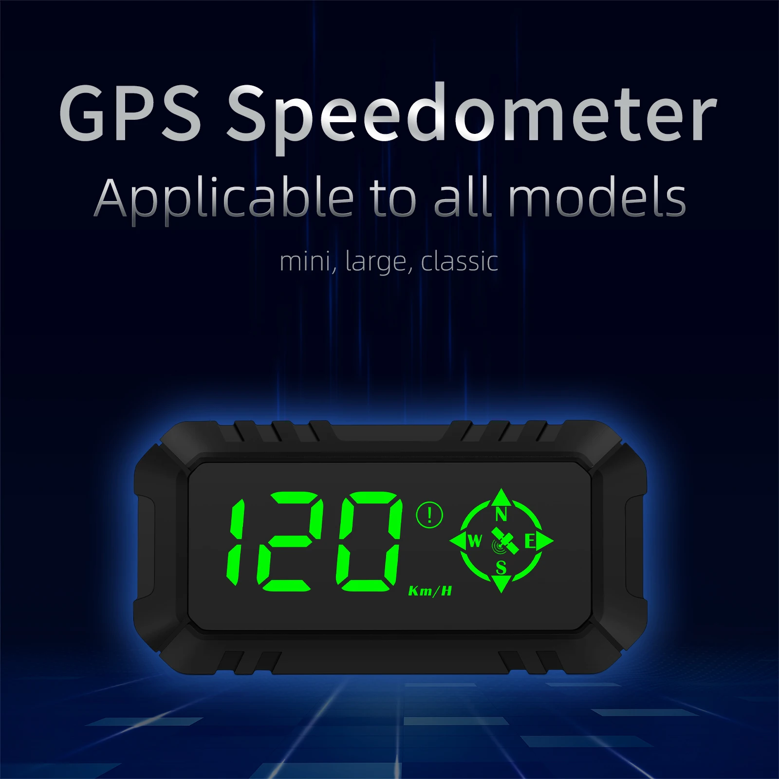 

QJ G7 GPS Speedometer GPS Head Up Display Overspeed Alarm Fatigue Driving Reminder Compass Digital Speed Meter For All Cars