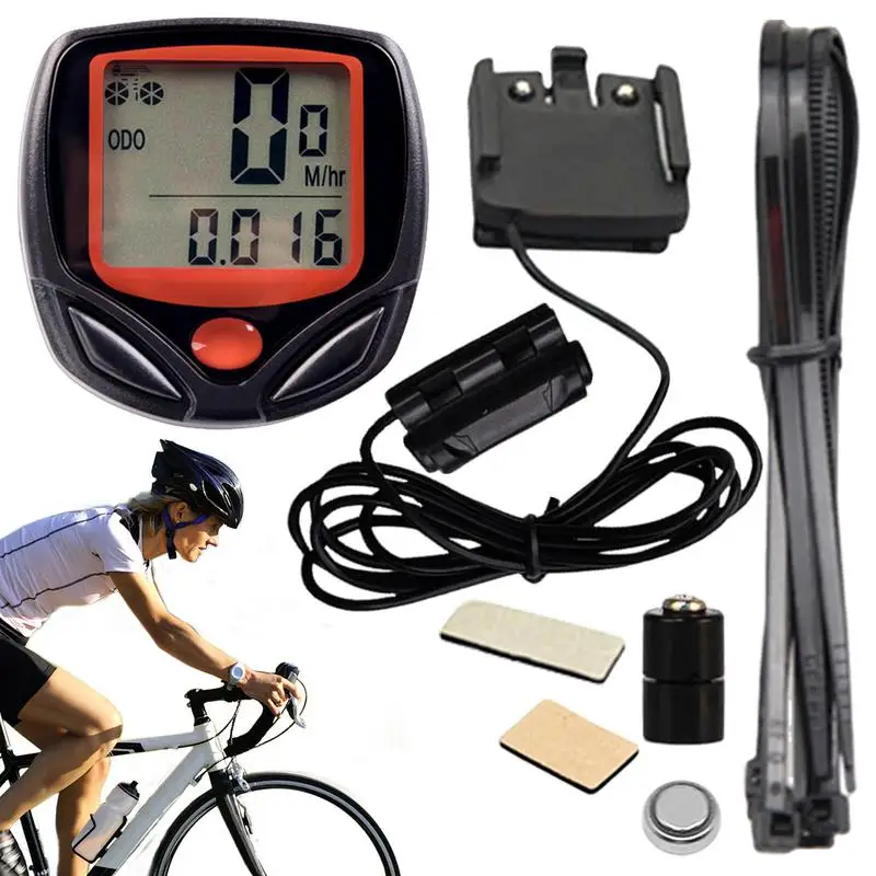 

Bike Computer Bicycle Odometer LCD Screen Wired Cycling Speedometer Mountain Bike Speedometer Bike Cycling Accessories