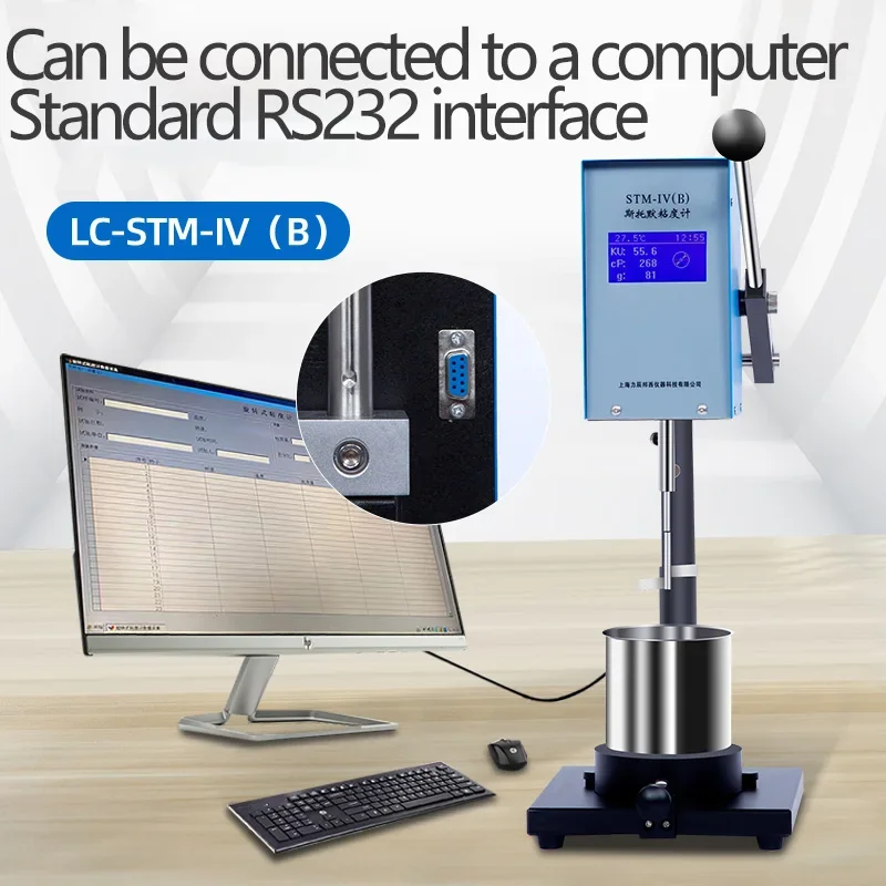 Viscometer Verfcoatings Latexverf KU Waarde CP Waarde Temperatuur Digitale Viscositeitstester