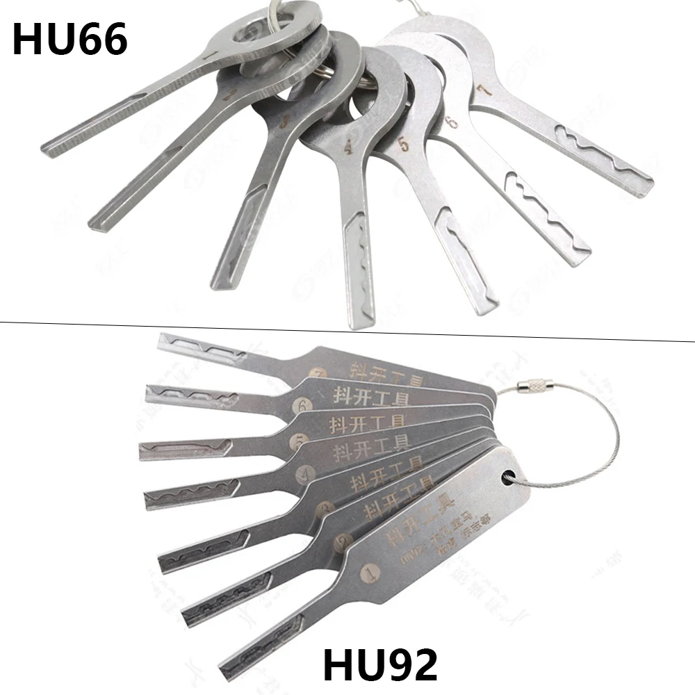 Locksmith Tools 7PCS HU66 HU92 For Landrover GOSO HU92 Pick Strong Power Open Key For VW BMW Peugeot