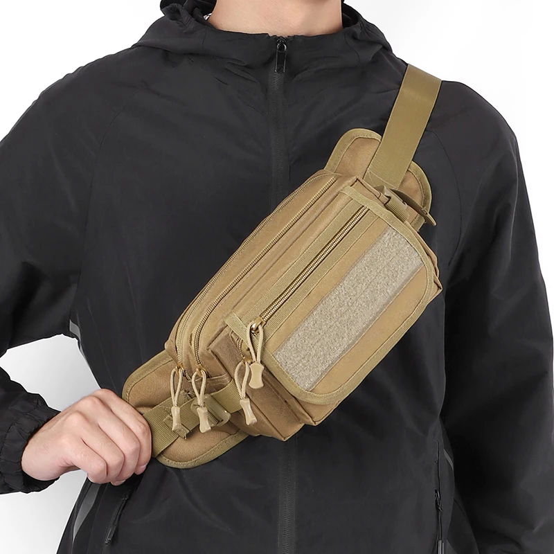 

Multi Functional Men's Chest Bag Multi Compartment Storage Casual Waist Bag Suitable for Hiking sports cycling mountaineering