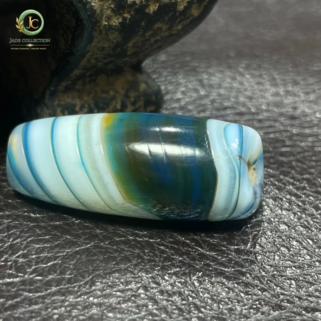 Tibetan Nepalese Himalayan Bead Ancient Agate Old Dzi Talisman eye Bead Amulet