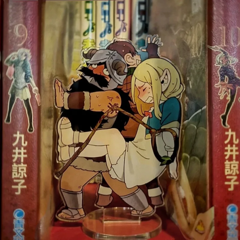 Anime Delicious in Dungeon Marcille Acrylic Figure Stand Plate Bookshelf Table Top Cartoon Decoration Accessories Props Gifts