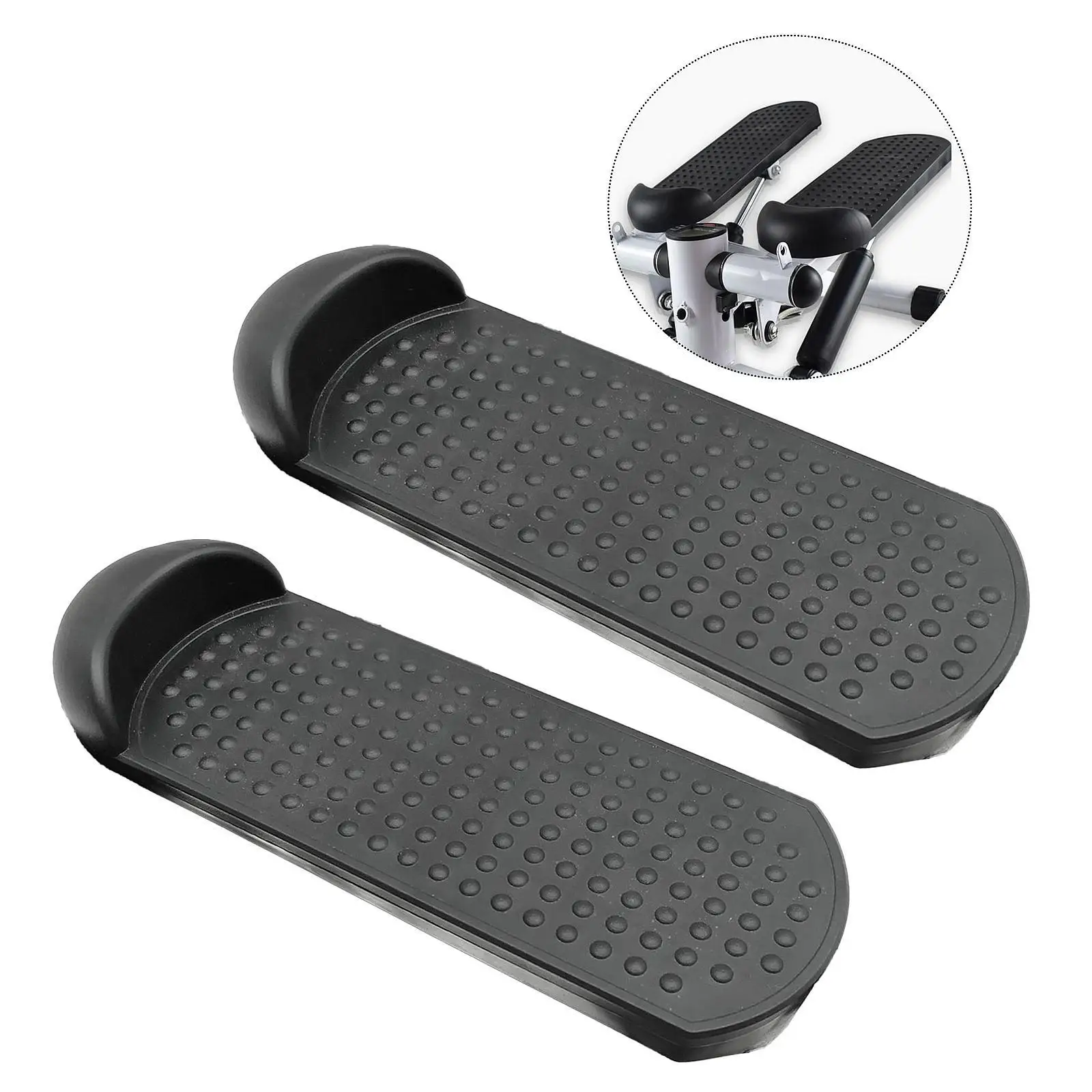 2 Pieces Elliptical Train Foot Pedals for Climber Exercise Machine Fitness