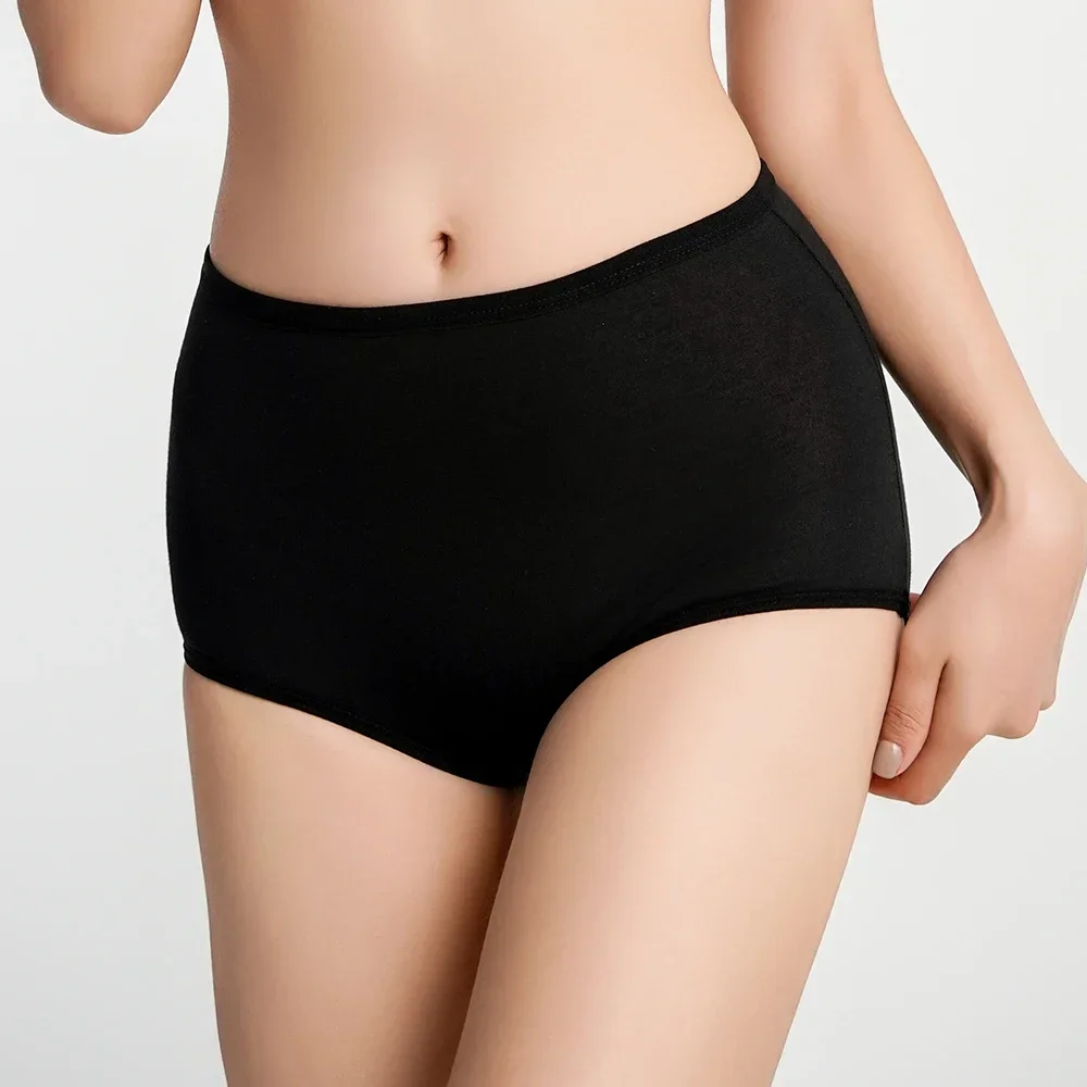 1PC Washable Menstrual Underwear Big Size Cotton Women\'s Period Panties For Menstruation Leak Proof Pants Sanitary Brief XL-6XL