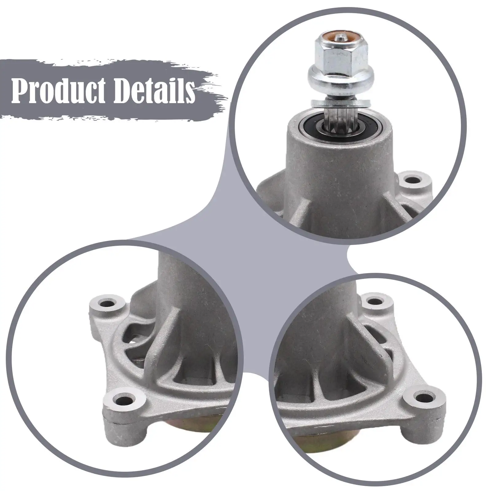 Metal Spindle Assembly Kit Durable Mower Deck Blade Spindle Replacement with Hardware for AYP Husqvarna 48 Inch Deck