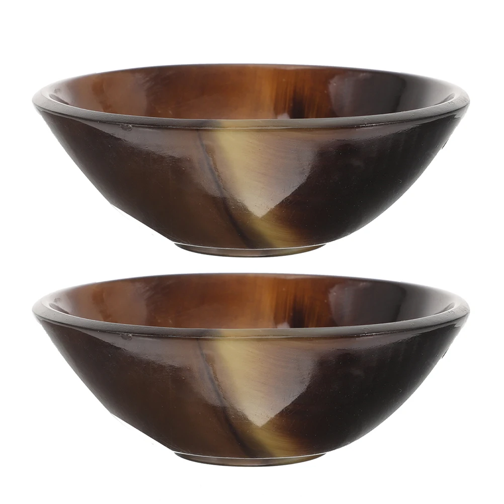 

2pcs Horn Unique Shape for Gua Decor Tea Cup Ingredient Kitchen Bar Use Serving Mexican Bowls Easter Snack Puppy