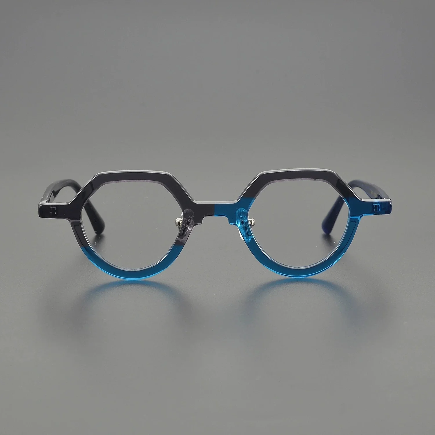 

Ombre Handmade Retro Literary Board Small Frame Glasses for Men And Women Customizable Niche Special Shaped Optics Spectacles