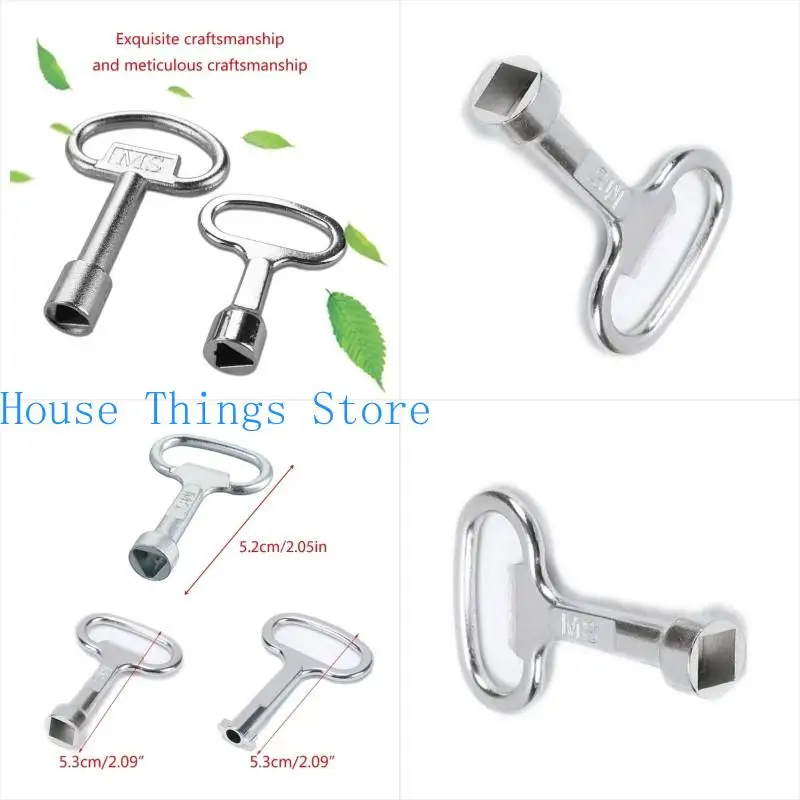 

652F Cabinet Spanners Keys Hydrant Keys Convenient Tool for Electric Cabinet,Elevator,Water Meter Valves,Electrical Cabinet