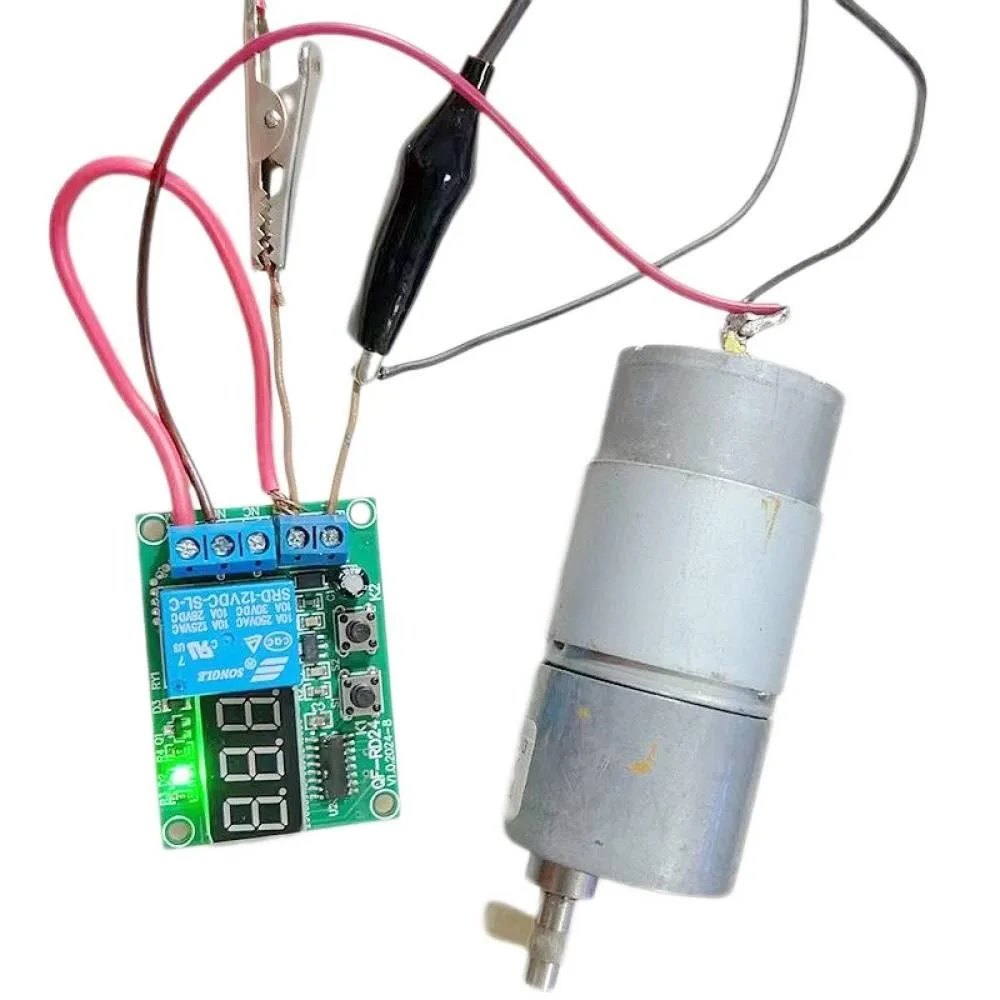 DC12/24V Digital Time Delay Relay Module LED Display Cycle On/Off Timer Control Switch Adjustable Timing Relay Time Delay Switc