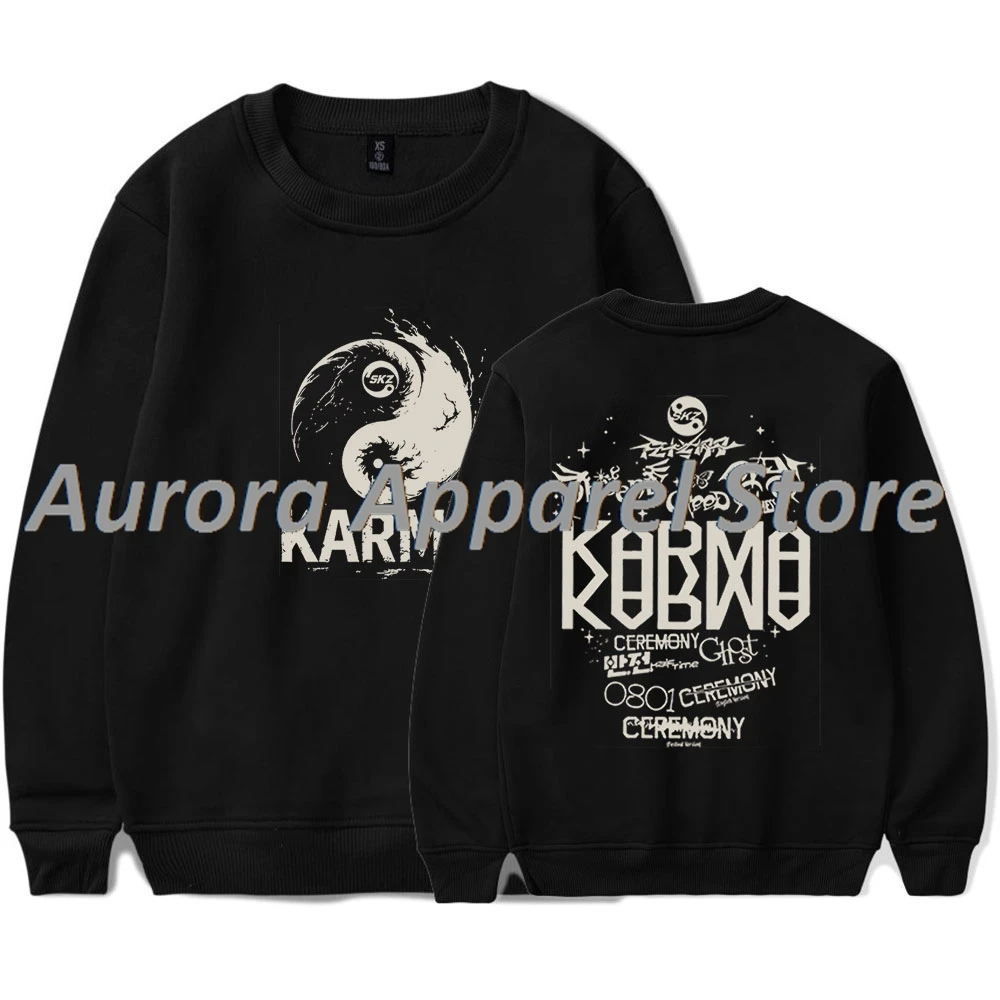 

Kpop SKZ Karma Dominate Mixtape Ceremony 2025 Merch толстовки с круглым вырезом косплей женская и мужская модная футболка с длинным рукавом