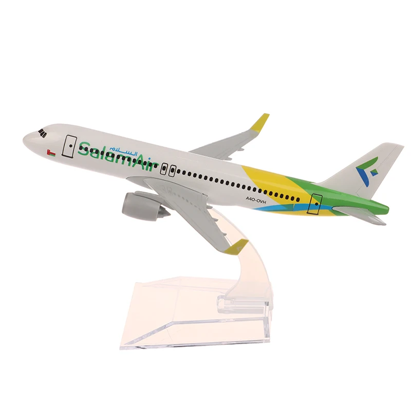 

16 см Salam A320 модель самолета из сплава, литая под давлением коллекция игрушек, детский настольный аксессуар, подарок