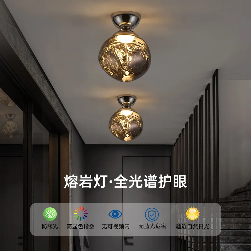 

Postmodern Lava Ceiling Light Aisle Personality Creative Designer Corridor Entrance Balcony Decorative Stair