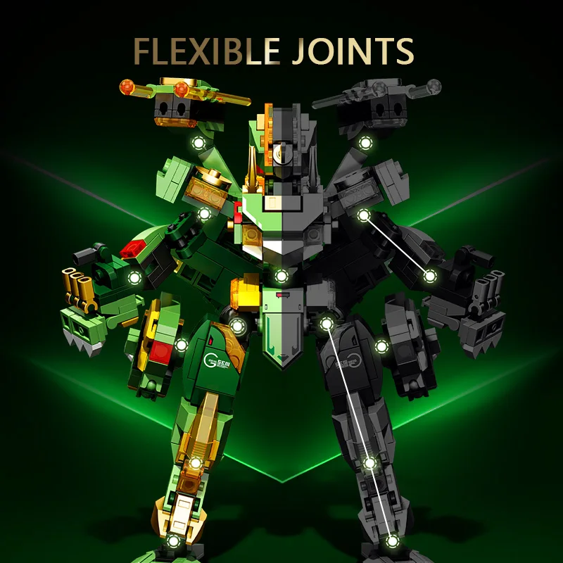 سيمبو بلوك ديناصور التحول ميكا اللبنات روبوت نموذج الجمعية الطوب الديكور الاطفال لعب الأولاد هدايا عيد الميلاد