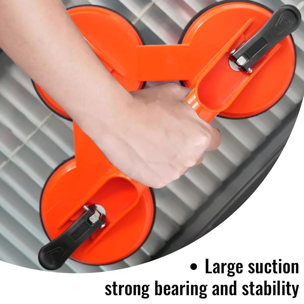 

Прочные вакуумные присоски для подъема стекла с ручкой из АБС-пластика для ремонта напольной плитки, автомобильных стекол и других работ.