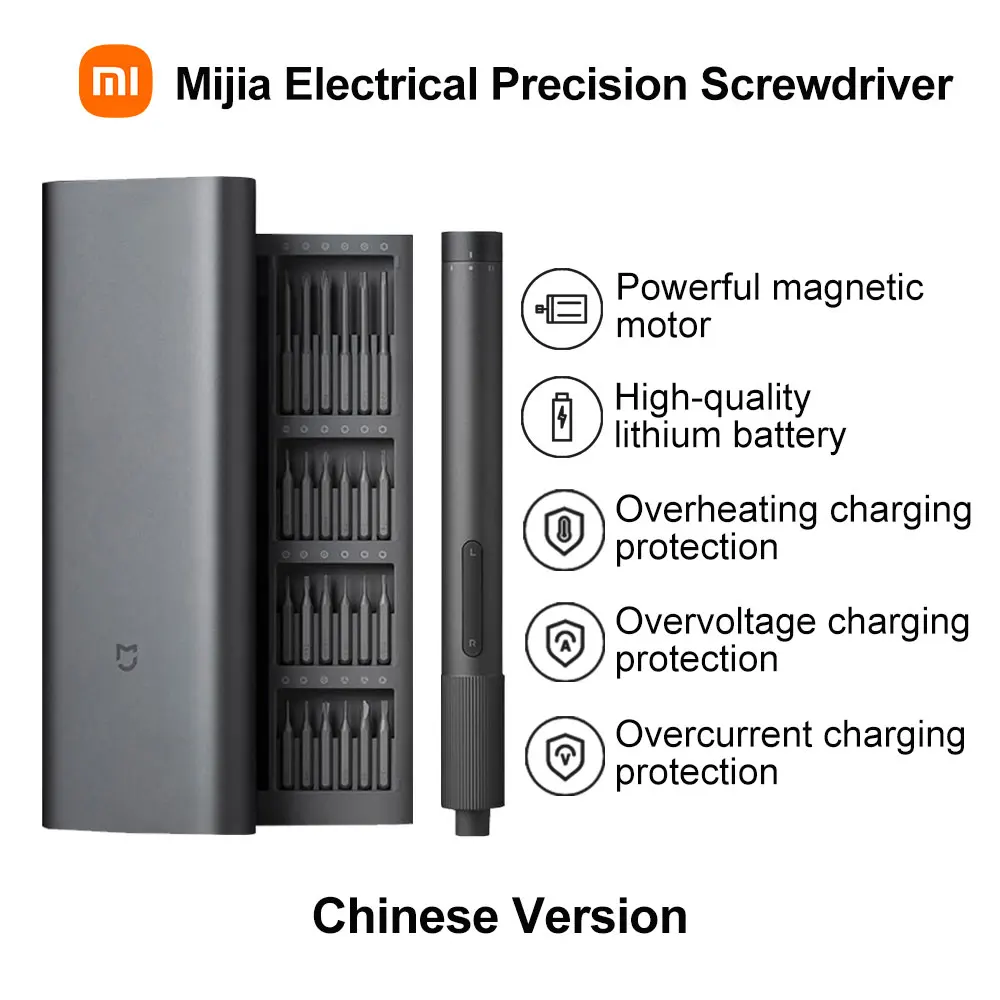 Destornillador Eléctrico Xiaomi Mijia con Kit Magnético, Acero S2 🛠️