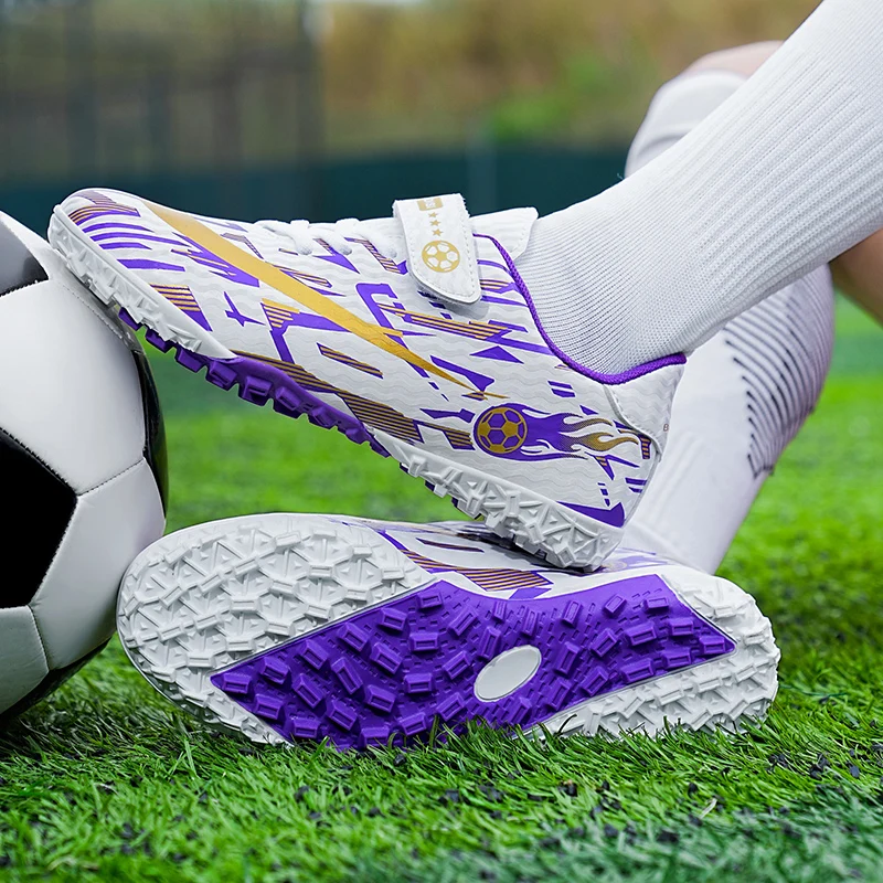 أحذية كرة القدم الرجالية مرصعة TF/FG أحذية رياضية لتدريب الأطفال خفيفة الوزن وسريعة أحذية كرة القدم أحذية كرة القدم المريحة المقاومة #6
