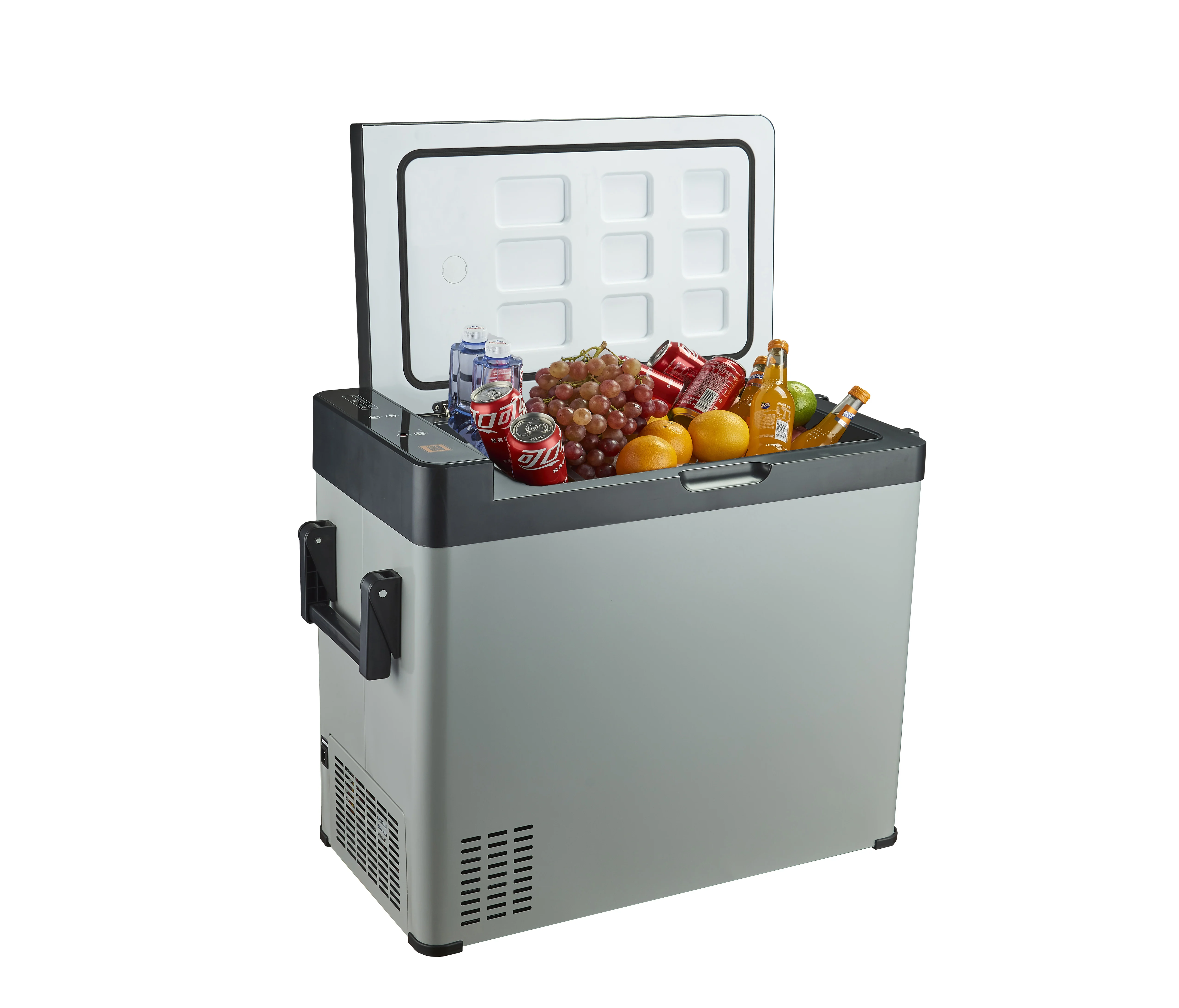 Compressor High Quality Metal Car Fridge 60L Stainless Car Refrigerator Portable Fridge Freezer